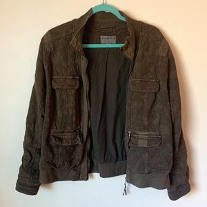 Anthropologie Brown Bomber Jacket